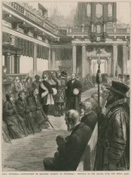 Distribution of Maunday Charity at Whitehall