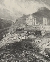 Exterior Apse of the Church of Saint-Nectaire, 1831