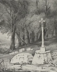 Cross on the Road from Clermont to Royal