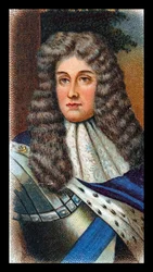 James II, King of Great Britain and Ireland 1685-88; fled to France after William of Orange landed at Torbay