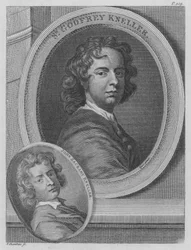 Sir Godfrey Kneller and John Zacharias Kneller, German Artists Active in England (engraving)