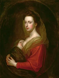 Portrait of Lady Mary Boyle (1566-1673) and Her Son Charles Boyle (d.1720)