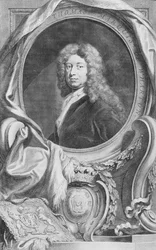 Portrait of Thomas Marquis of Wharton, engraved by Jacob Houbraken, published by P. Knanton, 1744