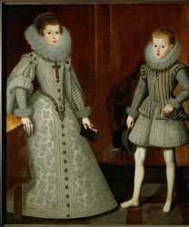 The Infante Philip, later King Philip IV of Spain, and his sister Anna, Anne d