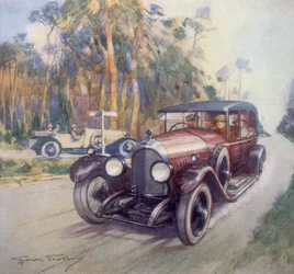 Poster Advertising Bentley Cars