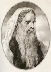Moses, a Prophet in the Abrahamic Religions, Leader of the Israelites and Lawgiver, from Living Biographies of Religious Leaders