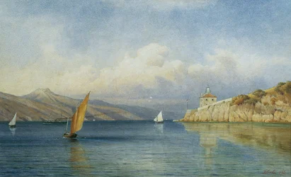 The Lighthouse of Prestenizza on the Island of Cherso