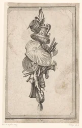 Trophy with Vases and Shield