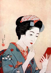 A Woman with a Beni Brush