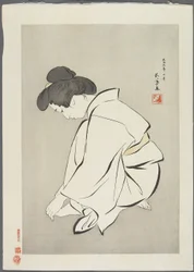 Woman Cutting Toenails