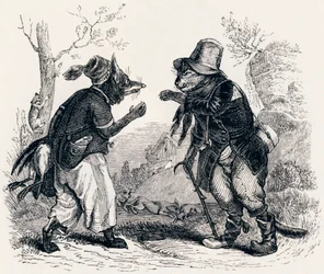 The cat and the fox - Fables by La Fontaine
