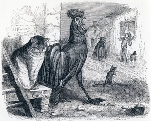 The Gilt, the Cat and the Mouse - Fables by La Fontaine