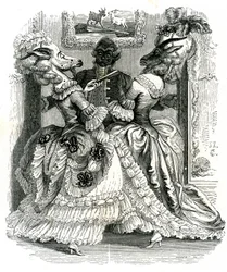 The two goats: La Fontaine