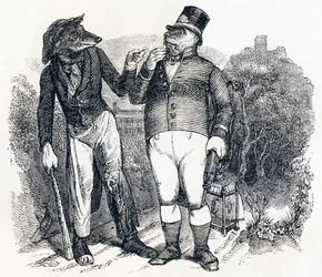The Wolf and the Dog - Fables by La Fontaine