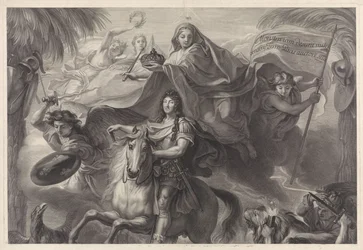 Allegorical Equestrian Portrait of Louis XIV, King of France