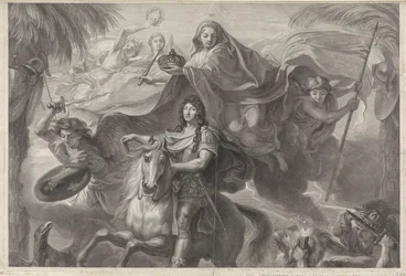 Allegorical Equestrian Portrait of Louis XIV, King of France