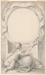 Design for Frame Surrounding the Portrait of Sir Walter Raleigh