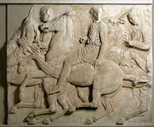Greek Art: Galloping Riders, Parthenon Frieze