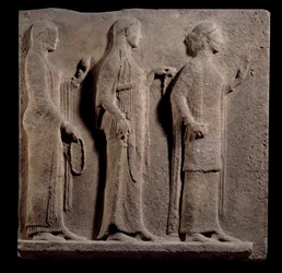 Greek Art: Plaque of the Passage of the Theores: Face Representing the Graces