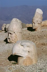 Head of Zeus-Oromandes, a Goddess and an Eagle