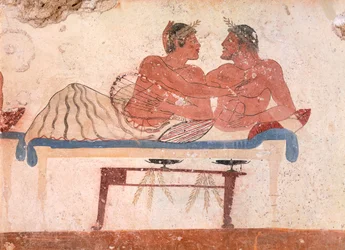 Symposium scene (detail)