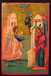 Annunciation, Greek Icon