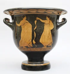 Bell-shaped Proto-Apulian Krater from Matera, Italy
