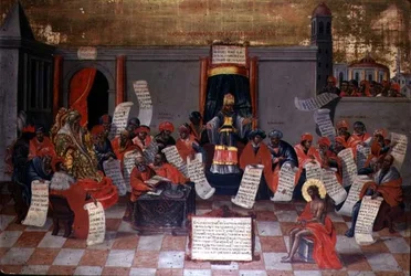 Christ preaching to the Doctors