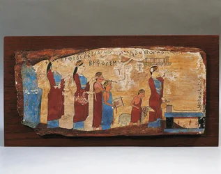 Votive panel from the Pitsa Cave, 540-530 BC