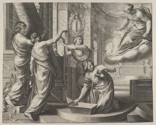 Allegorical Composition with Figures Working According to an Architectural Plan