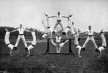 Display by the Aldershot Gymnastic Staff, Hampshire