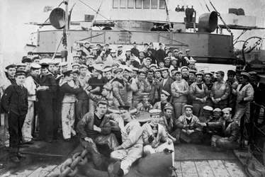 Engine Room Ratings on Board HMS Majestic, 1896