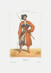 A Kabardin Man from: Scenes, Paysages, Meurs et Costumes du Caucase