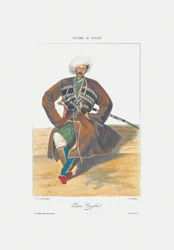 Prince Kazbek of Ossetia From: Scenes, paysages, meurs et costumes du Caucase