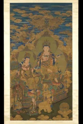 Two versions of bodhisattva Guanyin