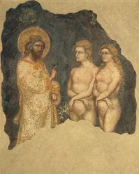Adam and Eve before Eternal, Carrarese Chapel, Galilean Academy of Arts and Sciences, Padua, Italy