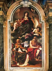 Mary Assumption with St Peter and St Jerome