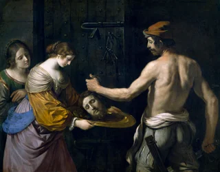 Salome receiving head of St. John the Baptist