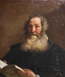 Portrait of an Old Man Holding a Book