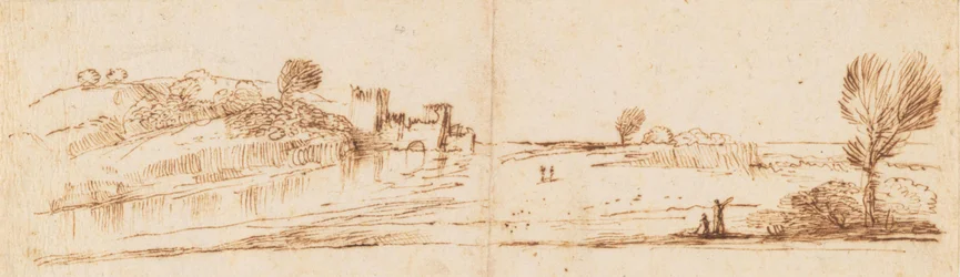 Panoramic Landscape with a River