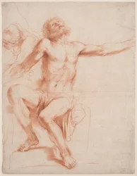 Seated Male Figure