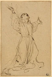 Study for Saint Francis Receiving the Stigmata