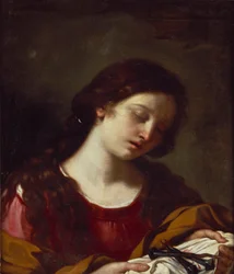 The Magdalen Contemplating the Nails of the Passion