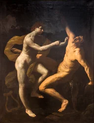Apollo flaying Marsyas