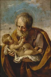 Joseph and the Christ Child in his arms