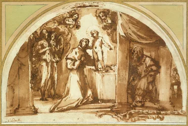 Saint Francis Adoring the Infant Christ