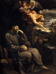 Saint Francis Consoled by the Musical Angel, 1606-1607