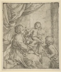 The Virgin and Child at a table with the young John the Baptist