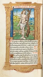 Printed Book of Hours: St. Sebastian