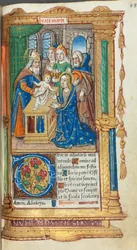 Printed Book of Hours Use of Rome: Presentation in the Temple